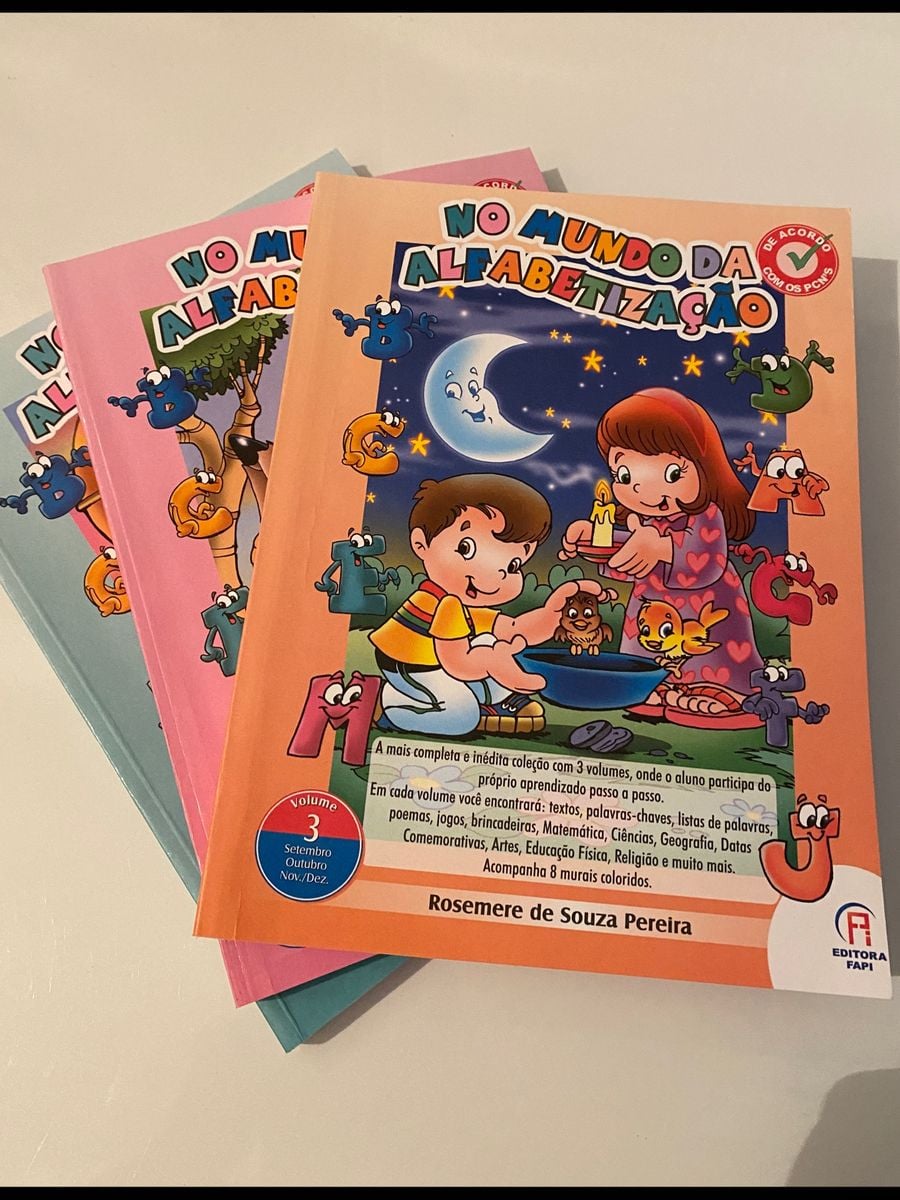 3 Livros Alfabetização Infantil Completo (p/ 1 Ano) | Item Infantil ...
