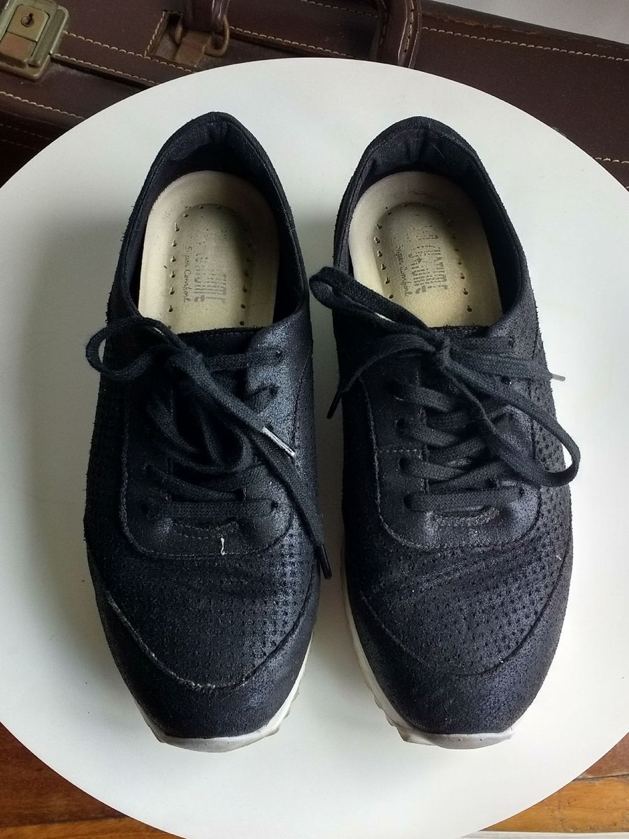 36 tenis flatform via curtume - tênis via-curtume