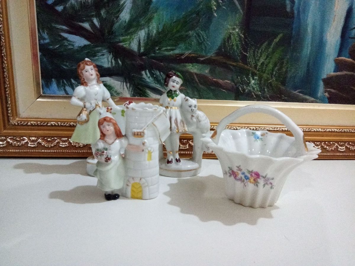 4 Bibelôs de Porcelana Antigos | Móvel de Antiquário Porcelana Antiga ...