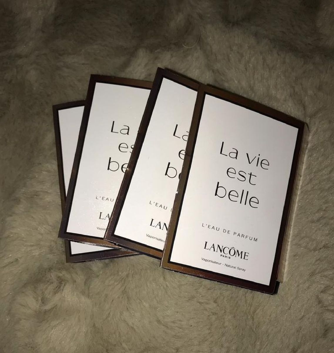 4 flaconetes de la vie est bele 1.5 ml cada - perfume lancome