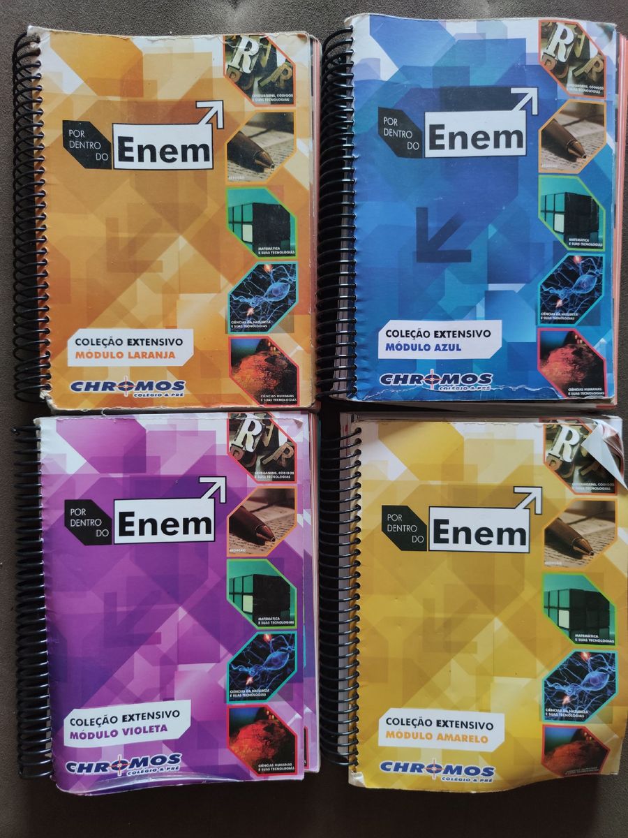 4 Módulos de Estudos Pré Enem, Chromos | Produto Masculino Usado ...