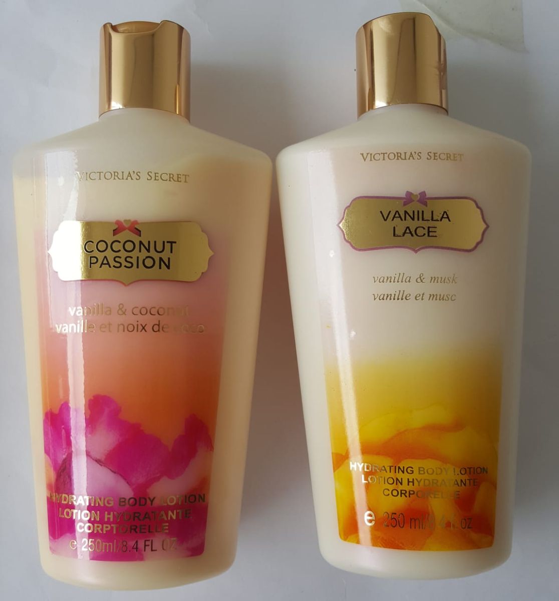 4 X Cremes Victoria´s Secret 250ml Cada 2 Vanilla Lace e 2 Coconut