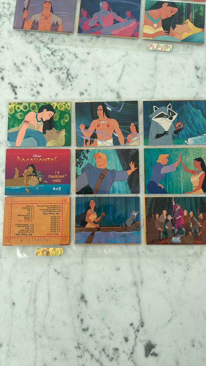 Vintage disney pocahontas cards store w/ binder. Bk