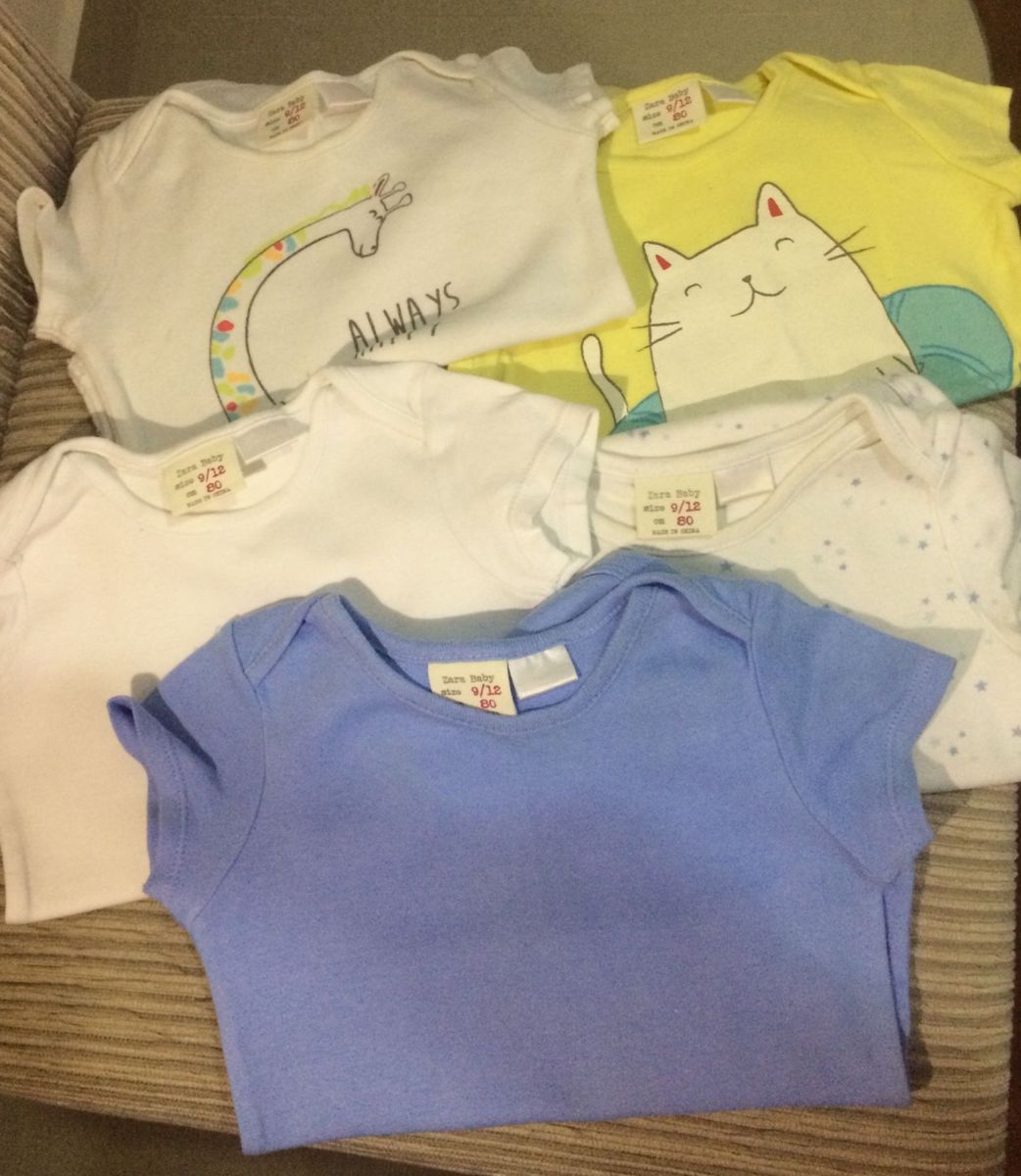 5 Bodys Zara Roupa Infantil para Bebê Zara Baby Usado 22779247 enjoei