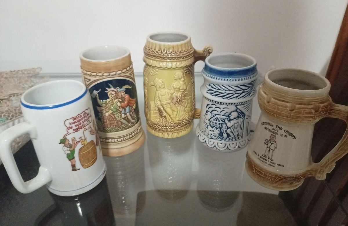 5 Canecas de Chopp Antigas | Cacareco Usado 103491465 | enjoei