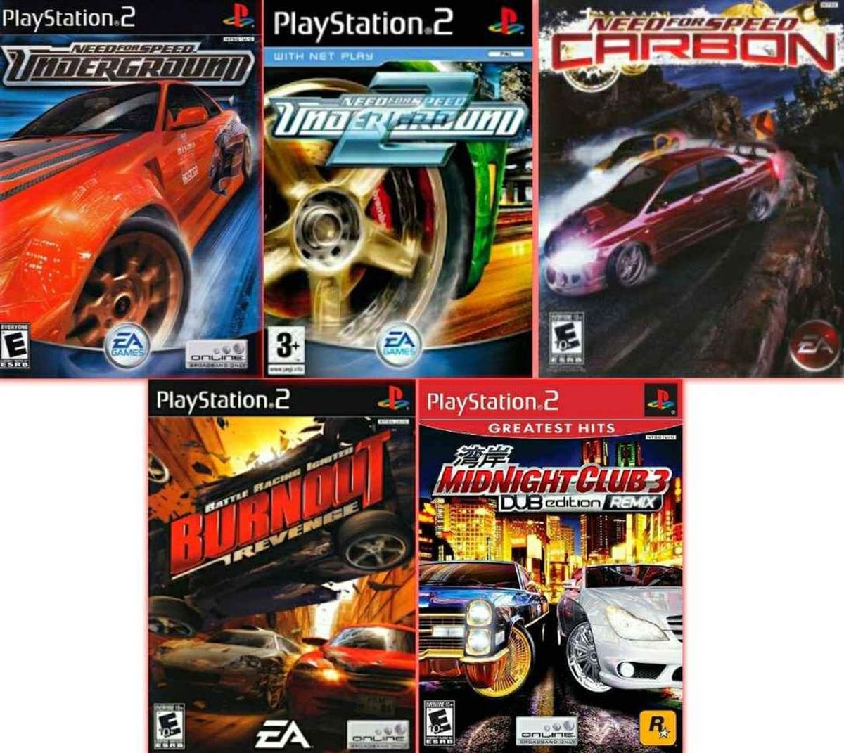 5 Jogos Novos de Playstation 2 Jogos de Corrida Playstation 2! Jogo de Videogame Playstation