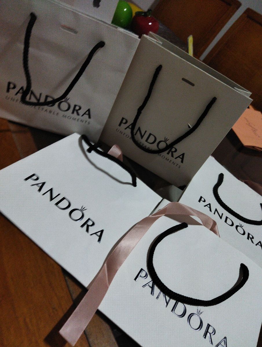 5 Unidades de Sacolas da Pandora Oficial | Item de Papelaria Pandora ...