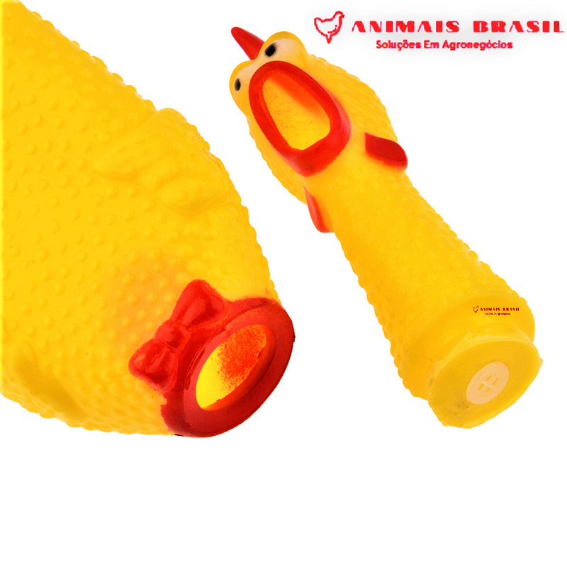 Galinha amarela que grita, brinquedo para cachorros e gatos, disponível em  borracha