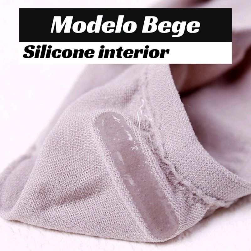 Meias invisíveis com silicone - Lady Woman