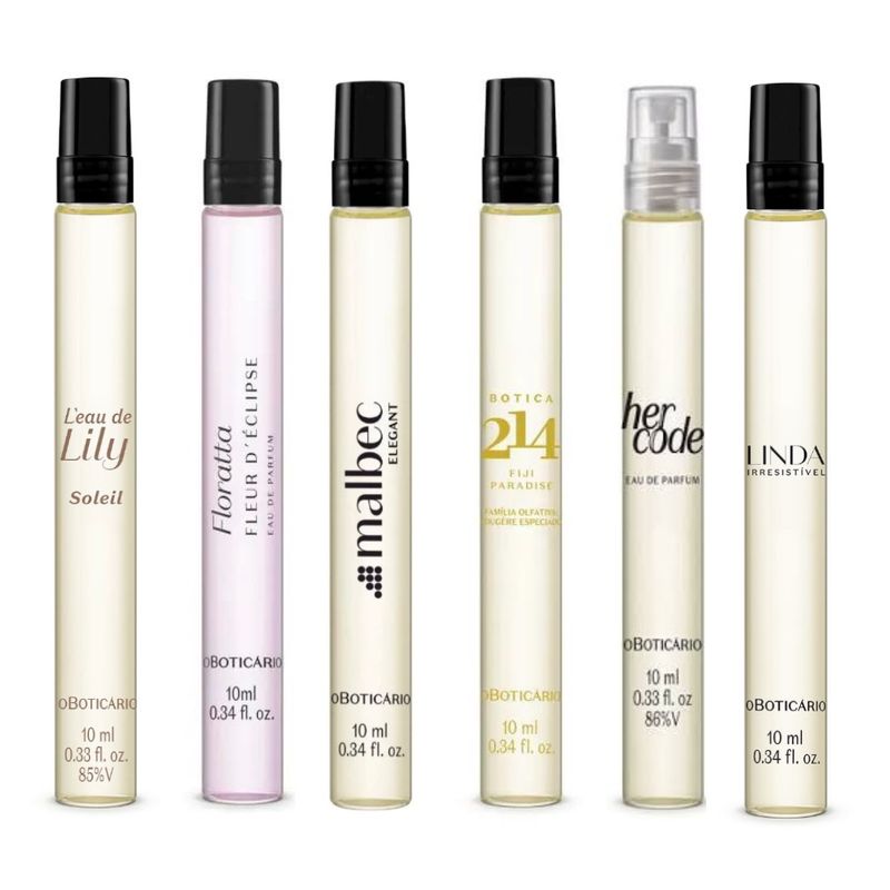 6 Perfumes 10ml O Boticário | Perfume Feminino O Boticário Nunca Usado  94903841 | enjoei