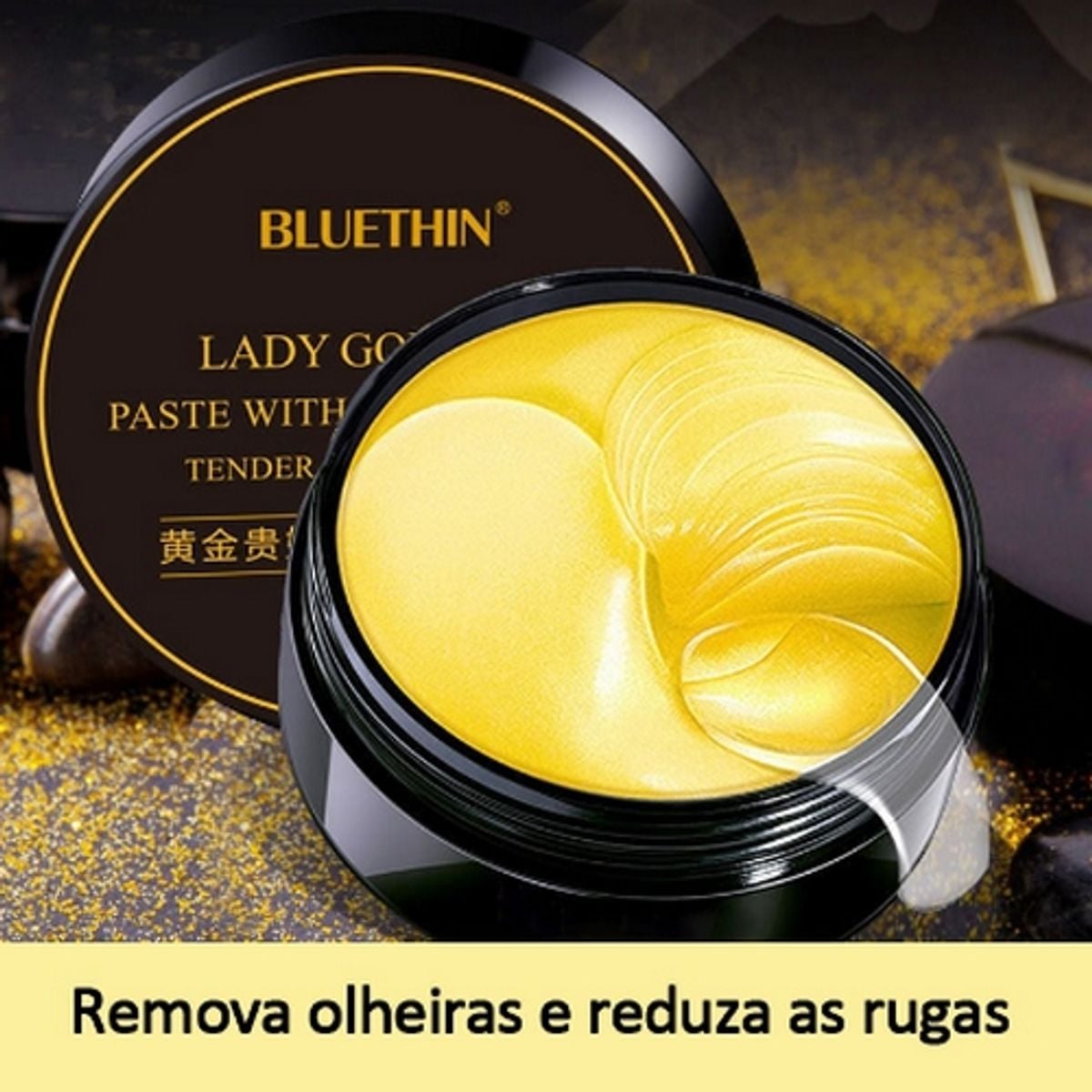 60 Peças Máscara Coreana para Área Dos Olhos Olheiras Sérum Facial ...