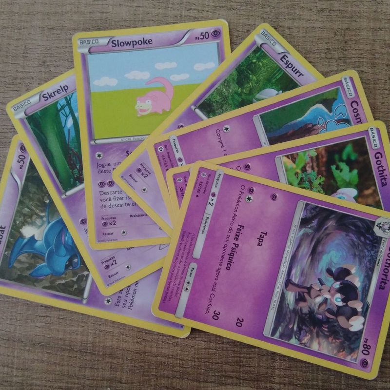 Pack de Cartas Tcg Pokémon Tipo Fantasma/Psíquico/Venenoso, Jogo de  Tabuleiro Pokémon Usado 90991808