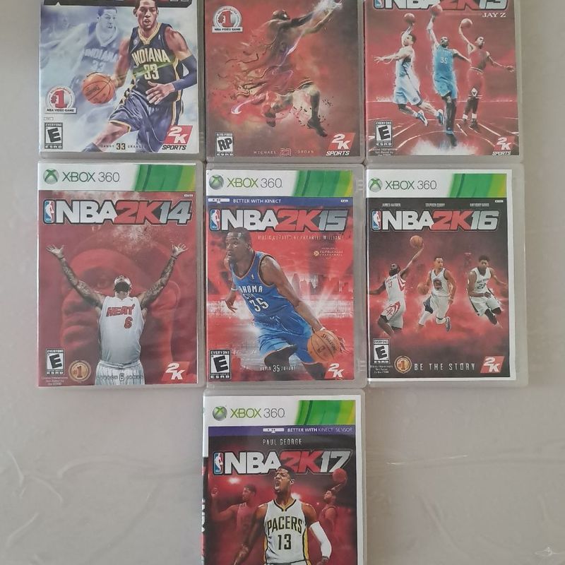7 Jogos Nba 2k para Xbox 360 Desbloqueado Jogo de Videogame X Box Usado 112315135 enjoei