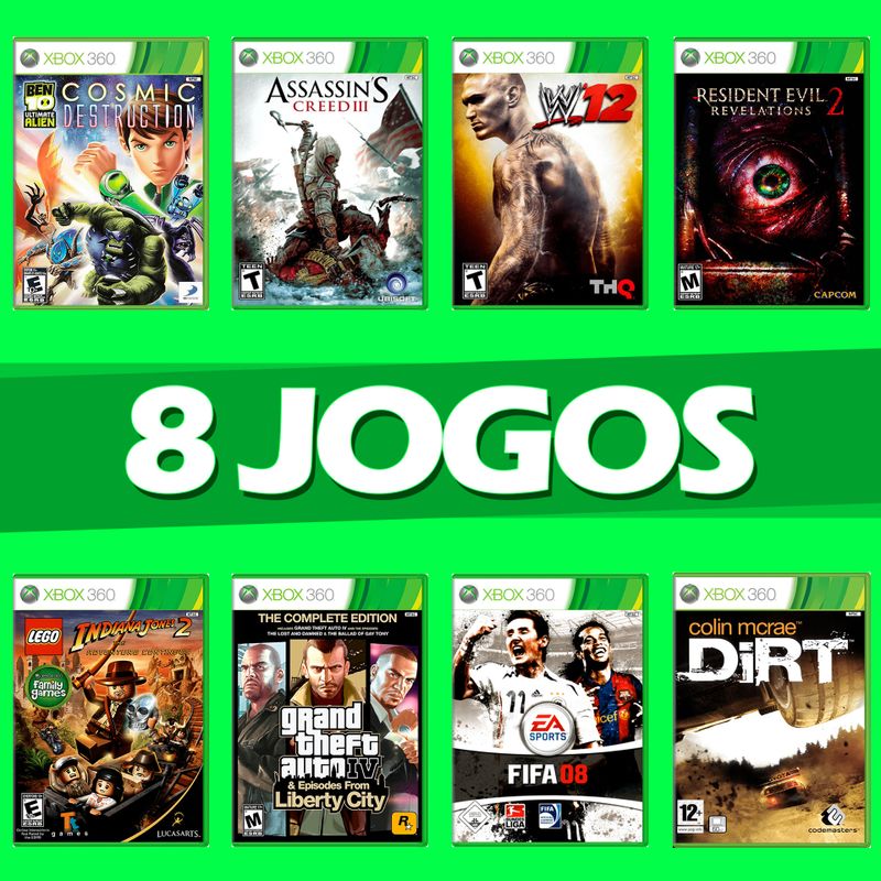 14 jogos,Xbox 360 mídia física - Videogames - Jatiúca, Maceió 1239057734