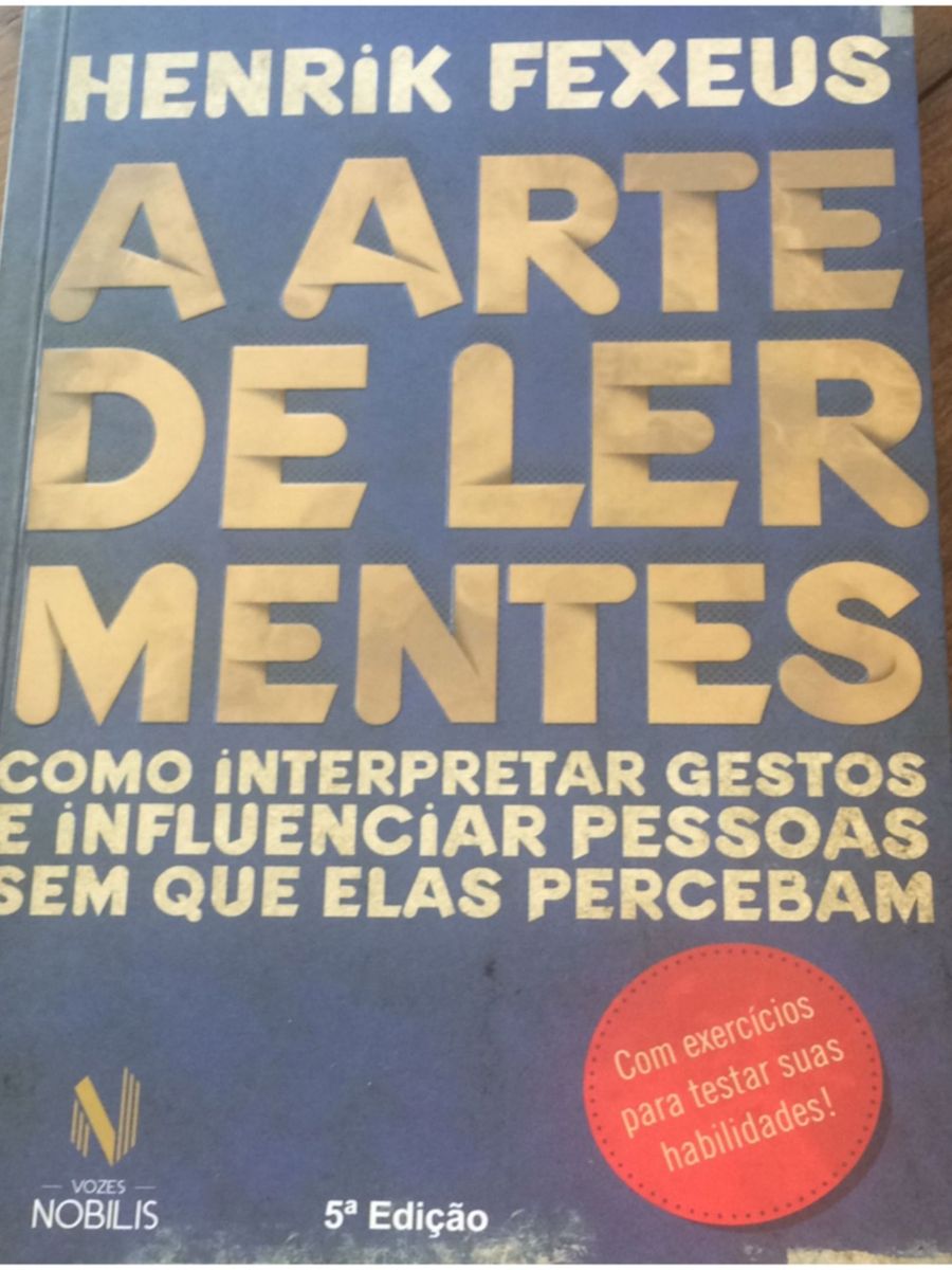 A Arte de Ler Mentes | Livro Vozes Nobilis Usado 21141543 | enjoei