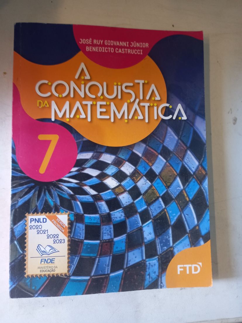 A Conquista da Matemática 7 Ano Jose Ruy Giovani | Livro Usado 77290474 ...