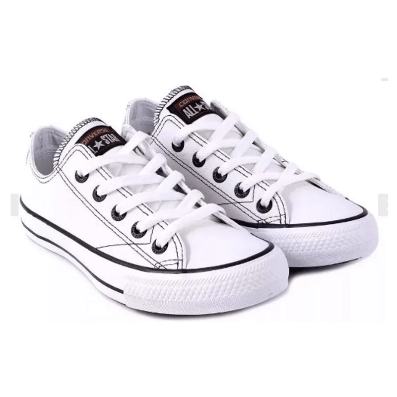 All star branco couro 2024 promoção