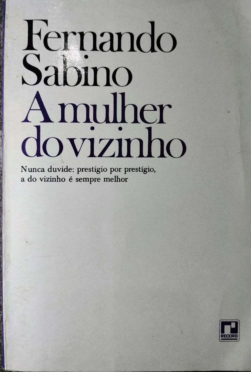 A Mulher do Vizinho de Fernando Sabino | Livro Usado 136967453 | enjoei