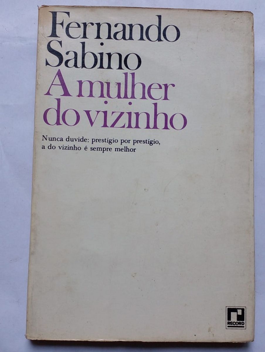 A Mulher do Vizinho - Fernando Sabino | Livro Usado 84048798 | enjoei