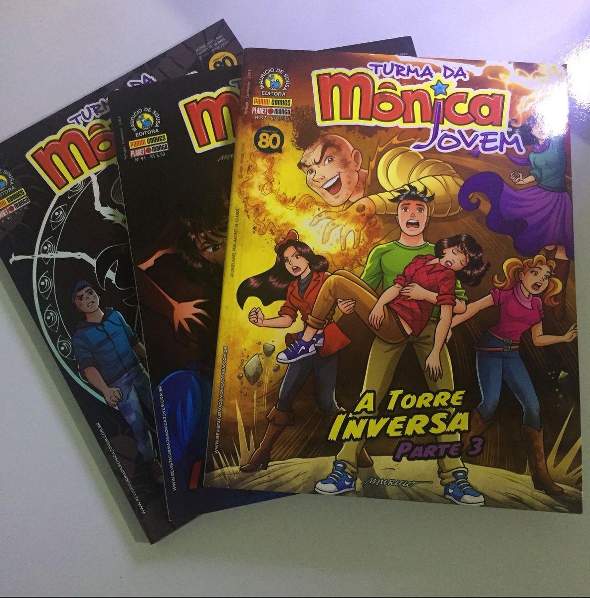 A Torre Inversa Turma Da Mônica Jovem Edição 90 91 E 92 Item Infantil Panini Usado 5792