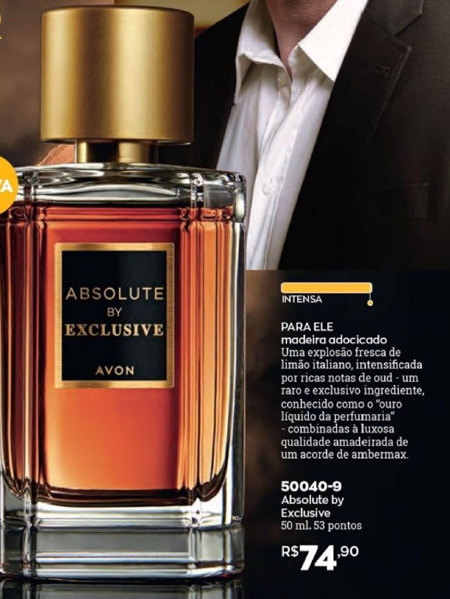 Absolute By Exclusive Avon | Perfume Masculino Avon Nunca Usado ...