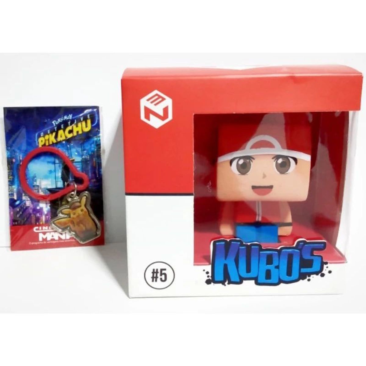 Action Figure Kubos Pokémon Red Games Chaveiro Detetive Pikachu ...