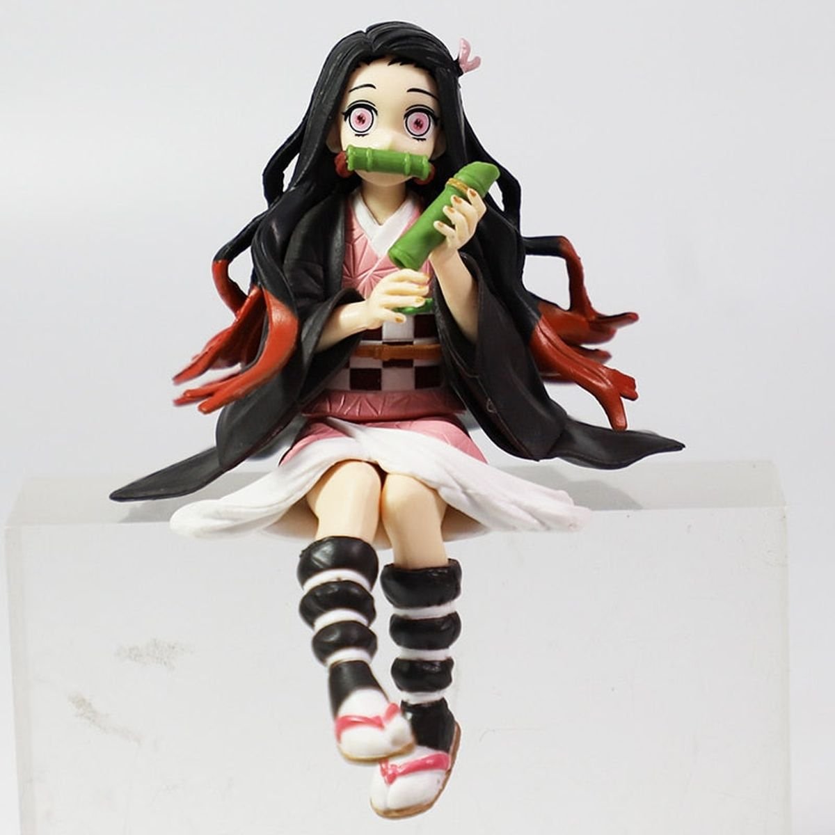 Figma articulado Demon Slayer Zenitsu Agatsuma Kamado Tanjiro Nezuko action  figure boneco kimetsu no yaiba