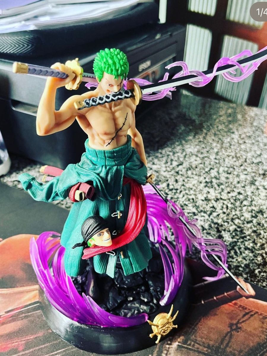 Action Figure Zoro One Piece Brinquedo N.M Nunca Usado 76012569