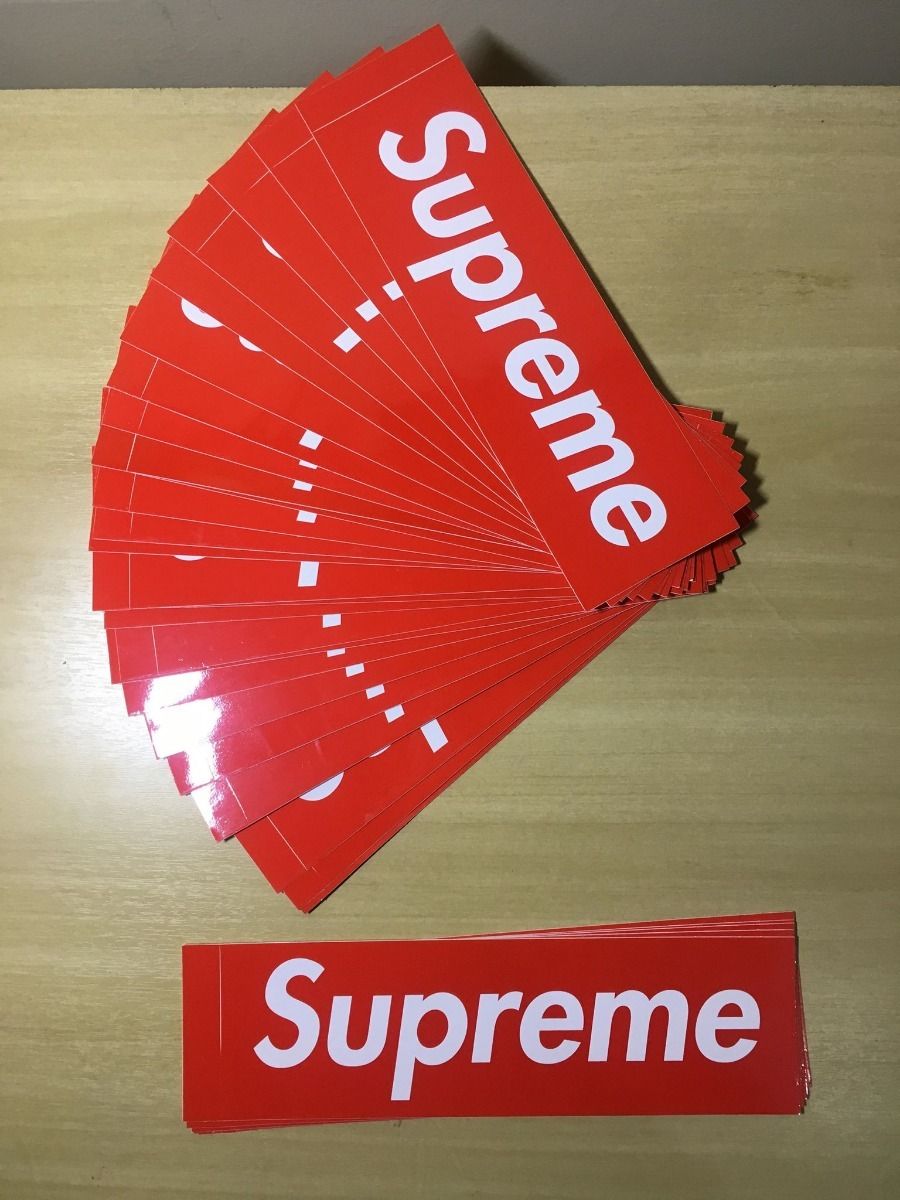 Adesivo Supreme Boxlogo Tradicional Vermelha | Supreme Nunca Usado