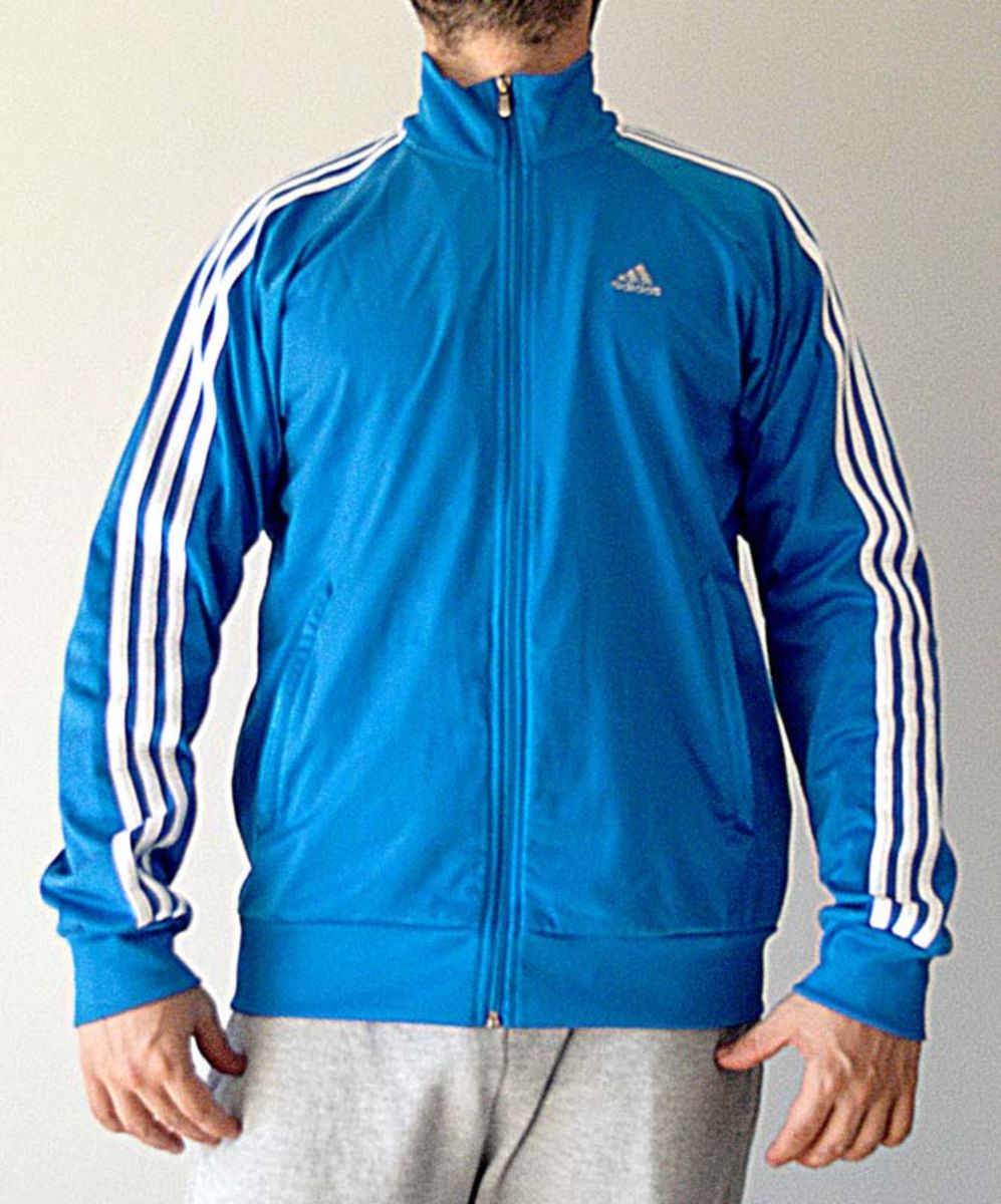 agasalho adidas azul claro