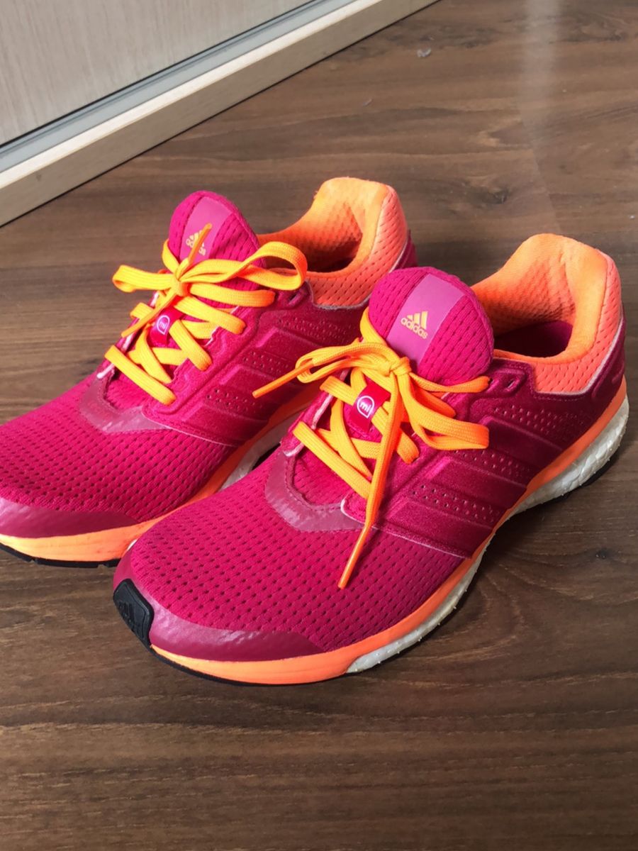 tenis adidas rosa choque