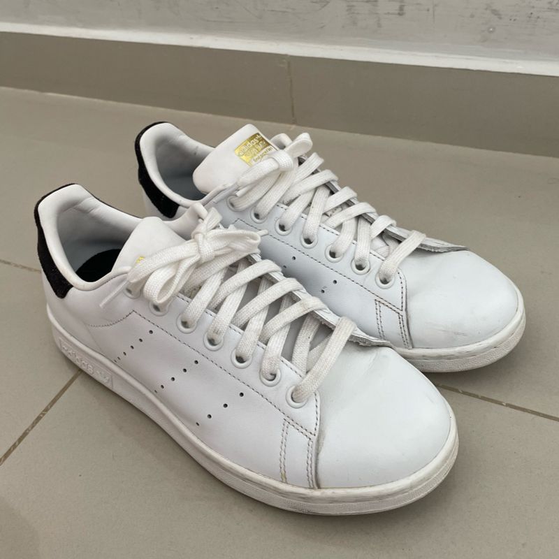 Tenis adidas hot sale branco couro