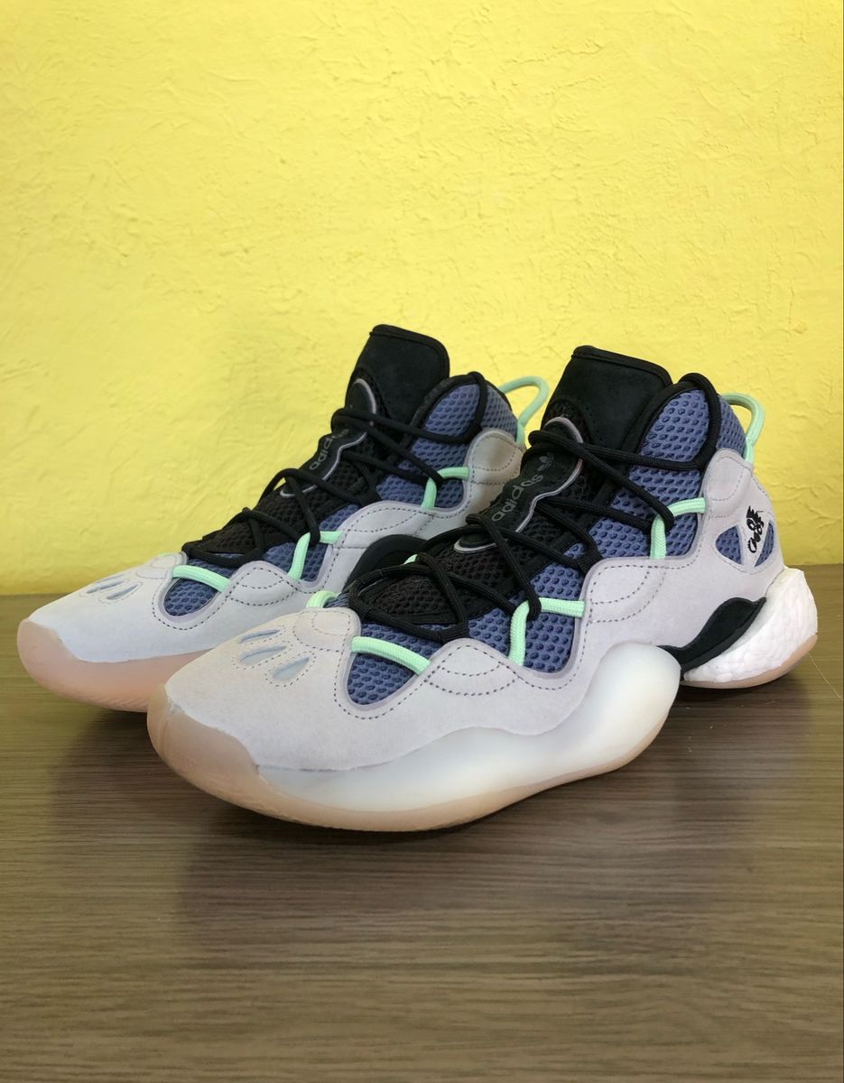 Adidas Crazy Byw 3 Grey Blue T nis Masculino Adidas Usado