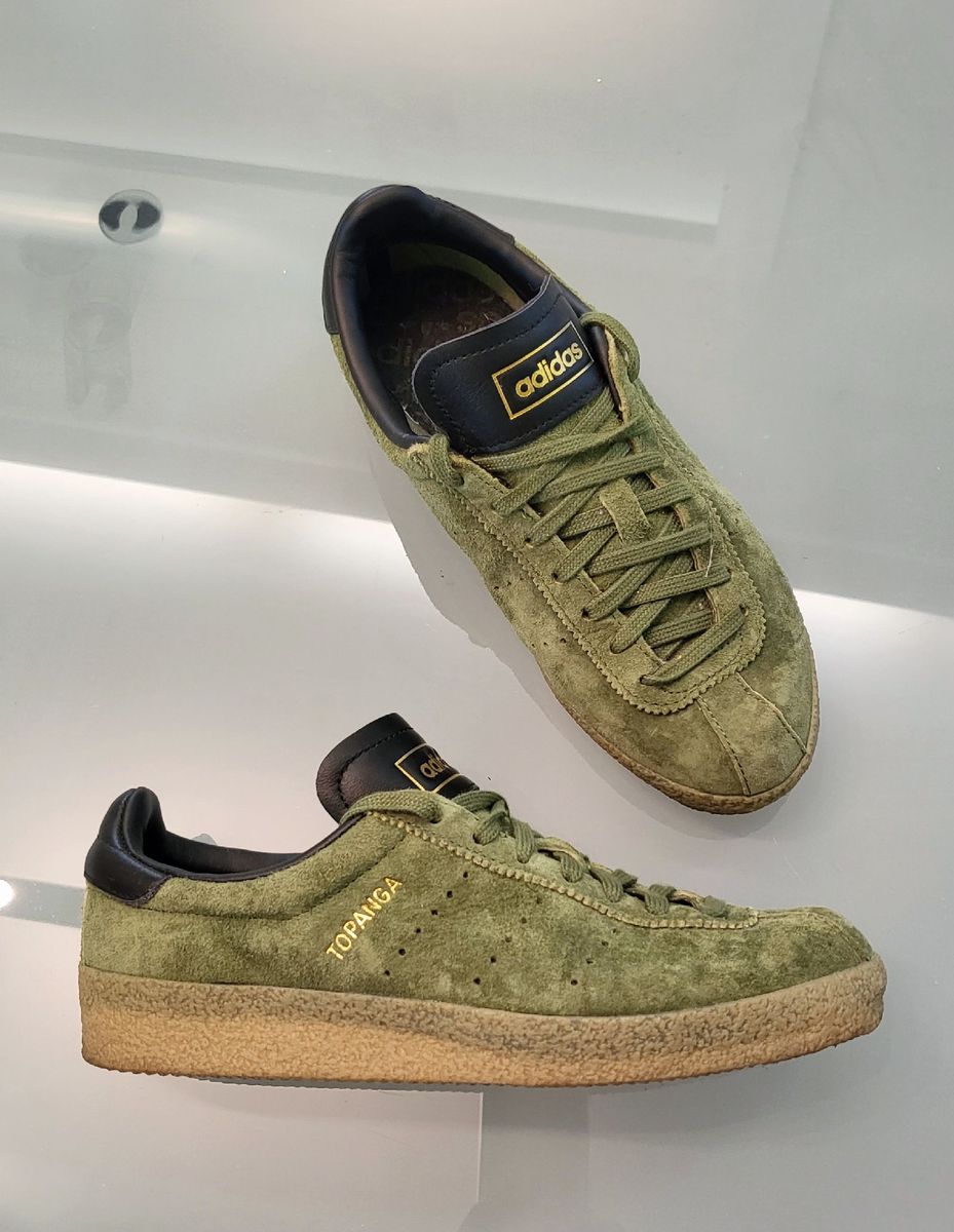 Adidas em Couro Verde Militar- Original e Muito Raro | Tênis Feminino ...