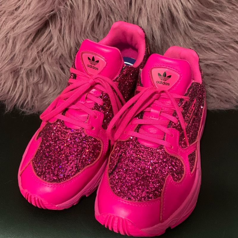 Adidas Falcon Glitter Shock Pink Tenis Feminino Adidas Nunca Usado 32753696 enjoei