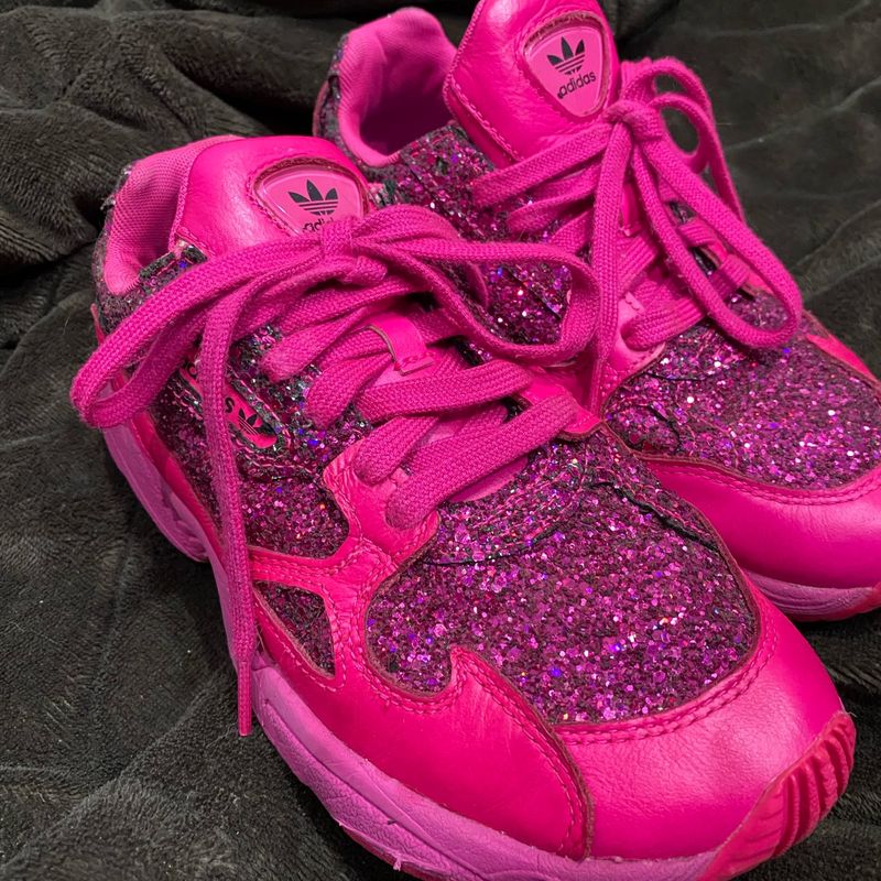 Adidas falcon glitter shock 2025 pink