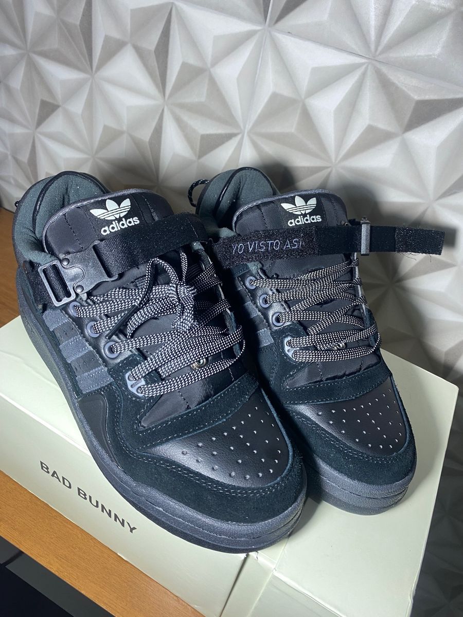 Adidas Fórum Low X Bad Bunny Preto Tênis Masculino Adidas Usado