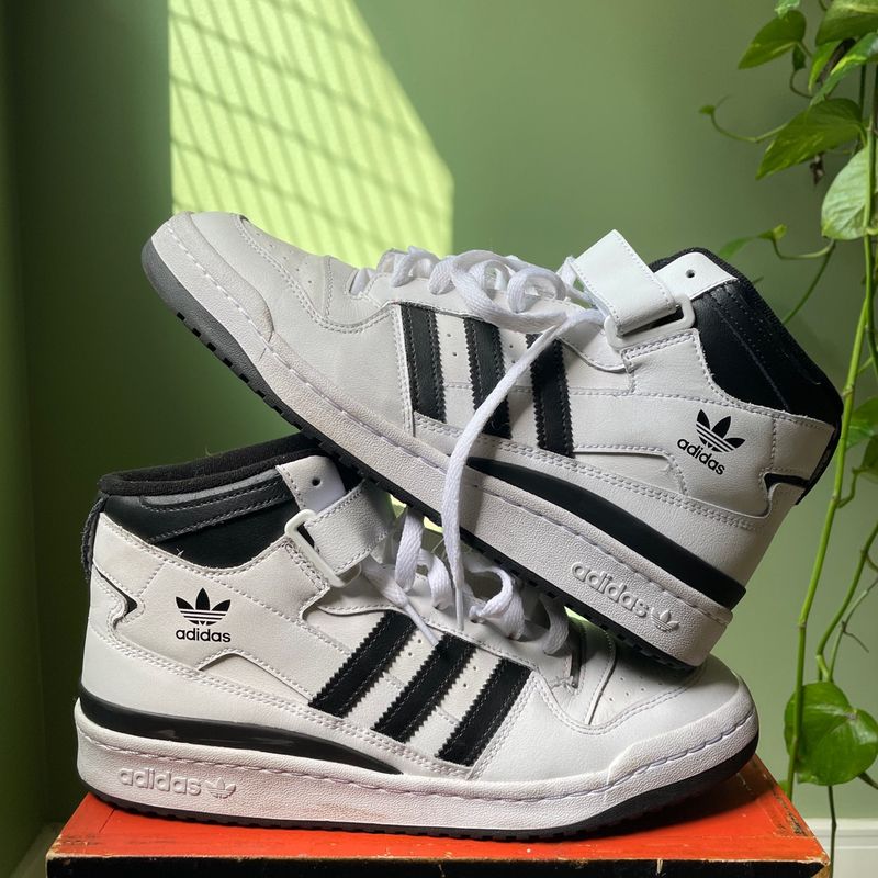 Forum Mid Tenis Adidas Masculino Cano Alto Sapato Cano Alto Adidas