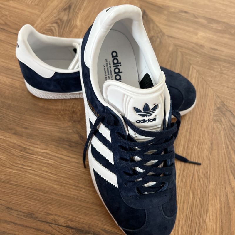 Adidas gazelle best sale azul marinho feminino