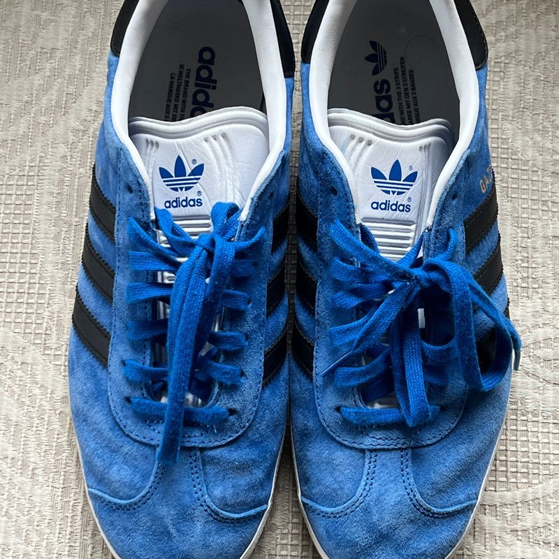 Adidas Gazelle Azul Turquesa com Preto | Adidas Usado 106326621