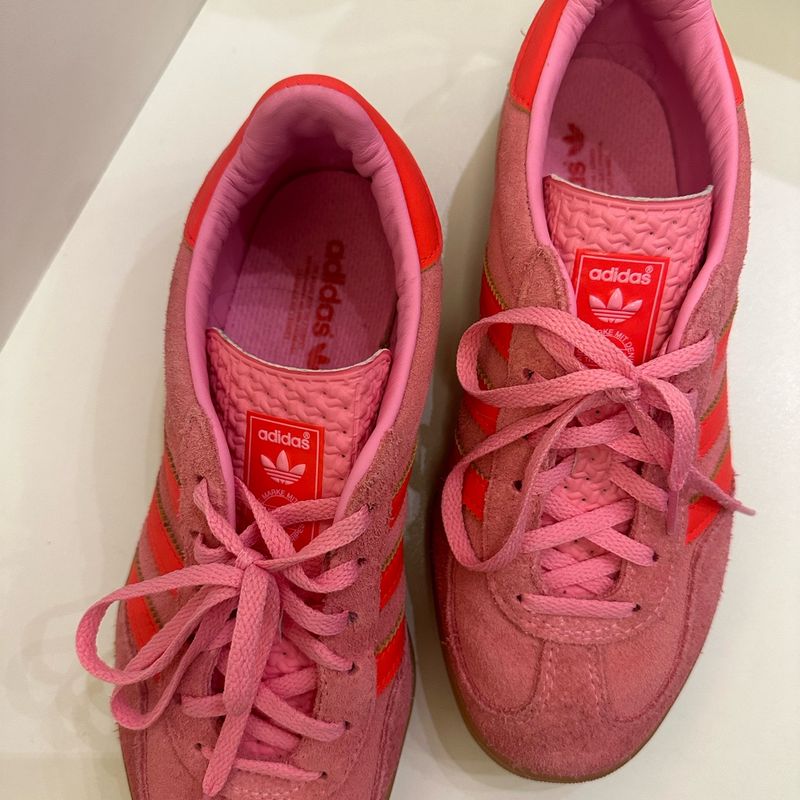 adidas gazelle silver green womens Adidas Gazelle Indoor Beam Pink Solar Red main image 1