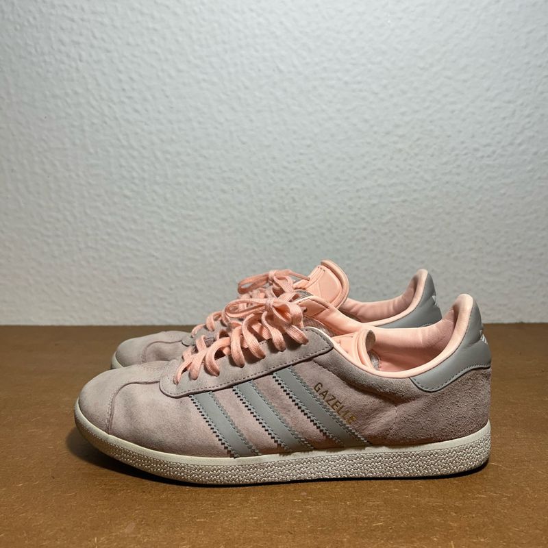 Adidas gazelle 2025 rosa e cinza