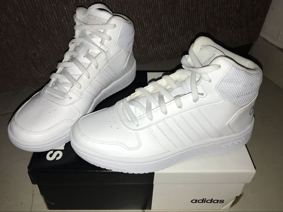 tênis cano alto adidas hoops 2.0 mid feminino