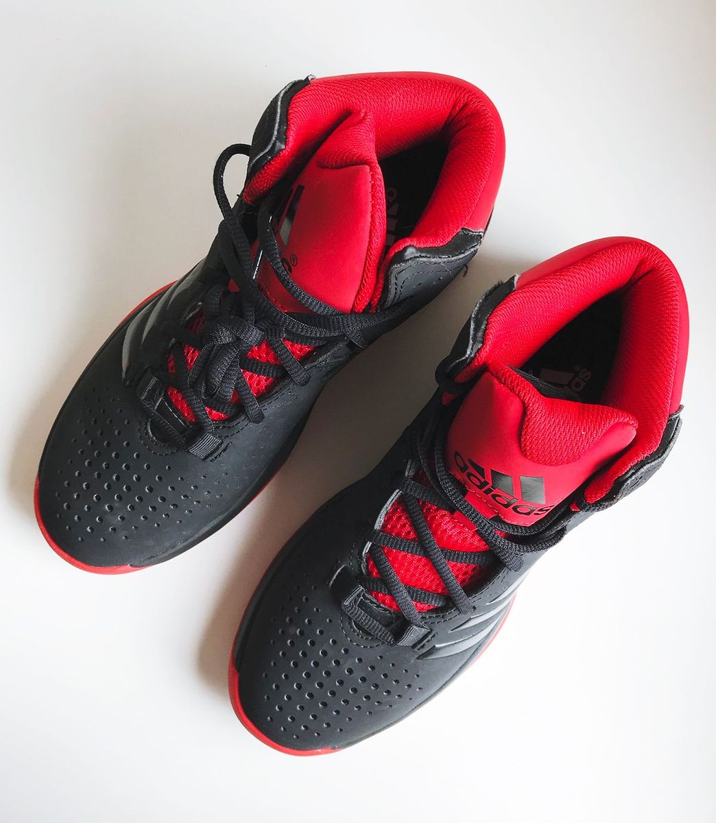 adidas cano alto vermelho