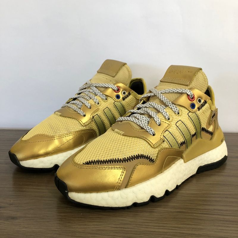 Adidas nite jogger online gold