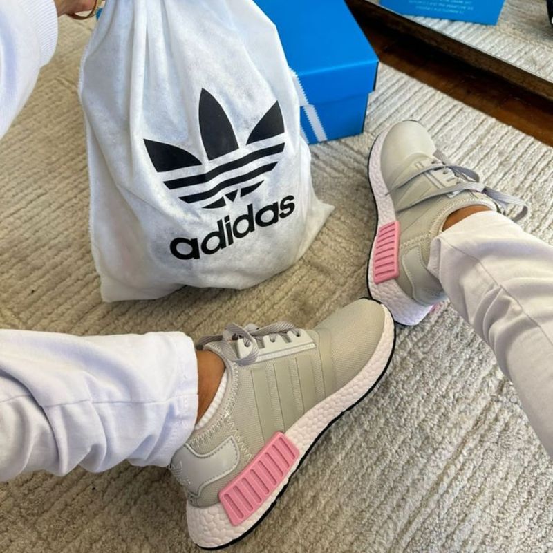 Adidas Nmd Cinza rosa Tam Disp 34 35 36 37 38 39. Tenis Feminino Nunca Usado 104714031 enjoei