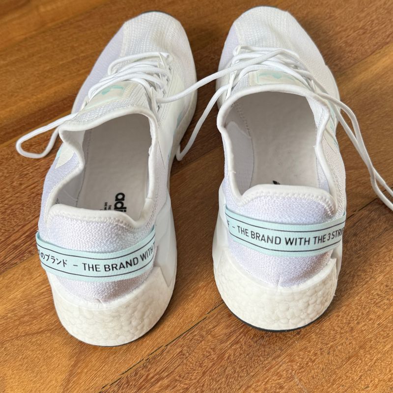 Adidas Nmd Original Edicao Especial Branco e Azul Claro Importado Tamanho Us 13 Adidas Nunca Usado 108775982 enjoei