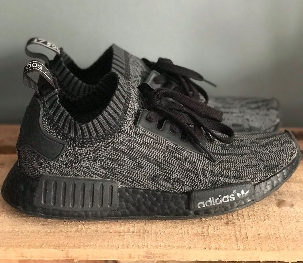 adidas nmd cinza e preto