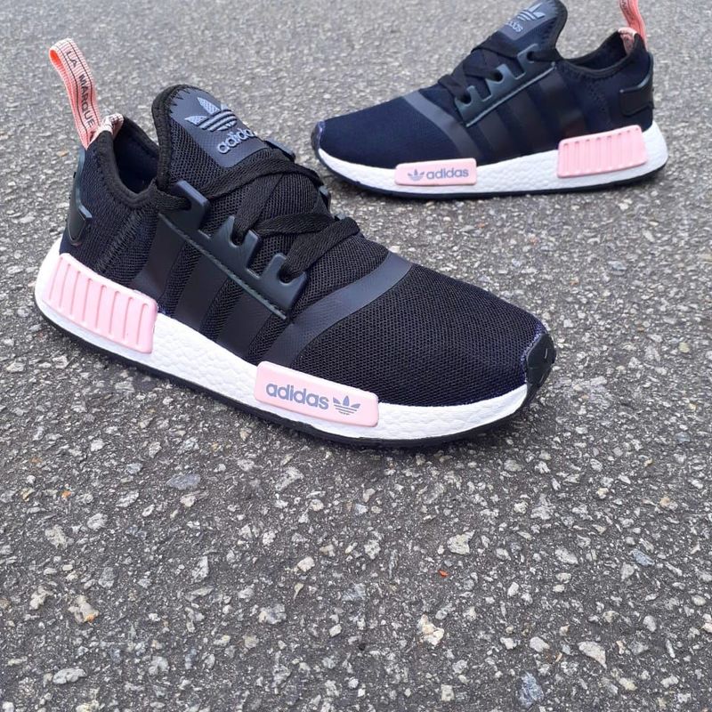 Adidas nmd 2024 preto com rosa