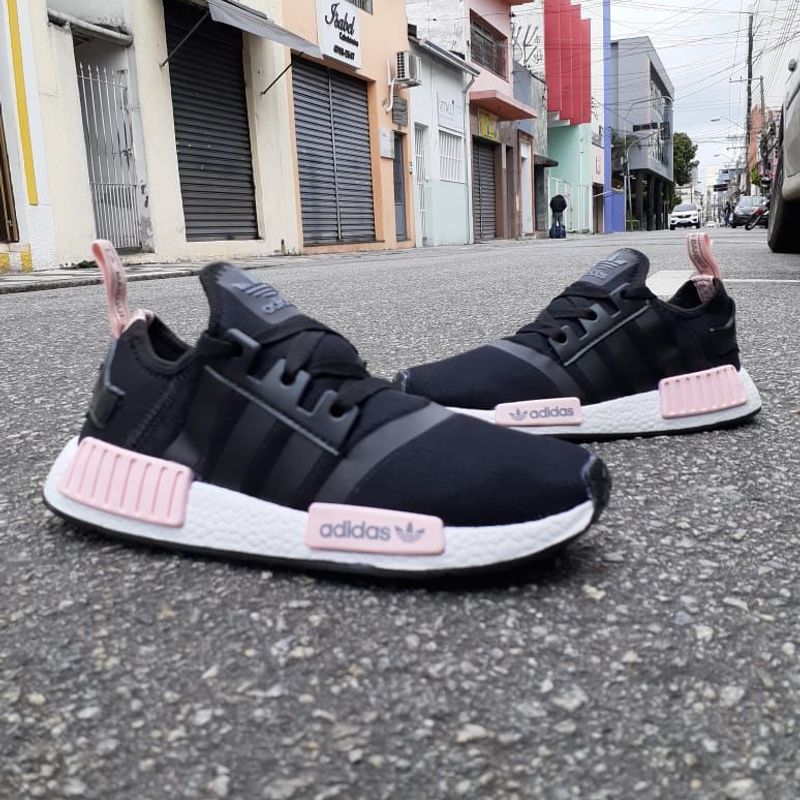 Adidas nmd deals preto e rosa